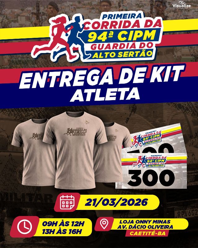Alô atletas vem aí  a 1ª Corrida de Rua da 94ª CIPM em Caetité — imagem 2